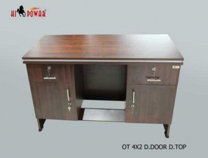 4*2 Office table Double Door Double Top