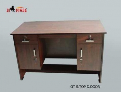 4*2 Office table Double Door Single Top